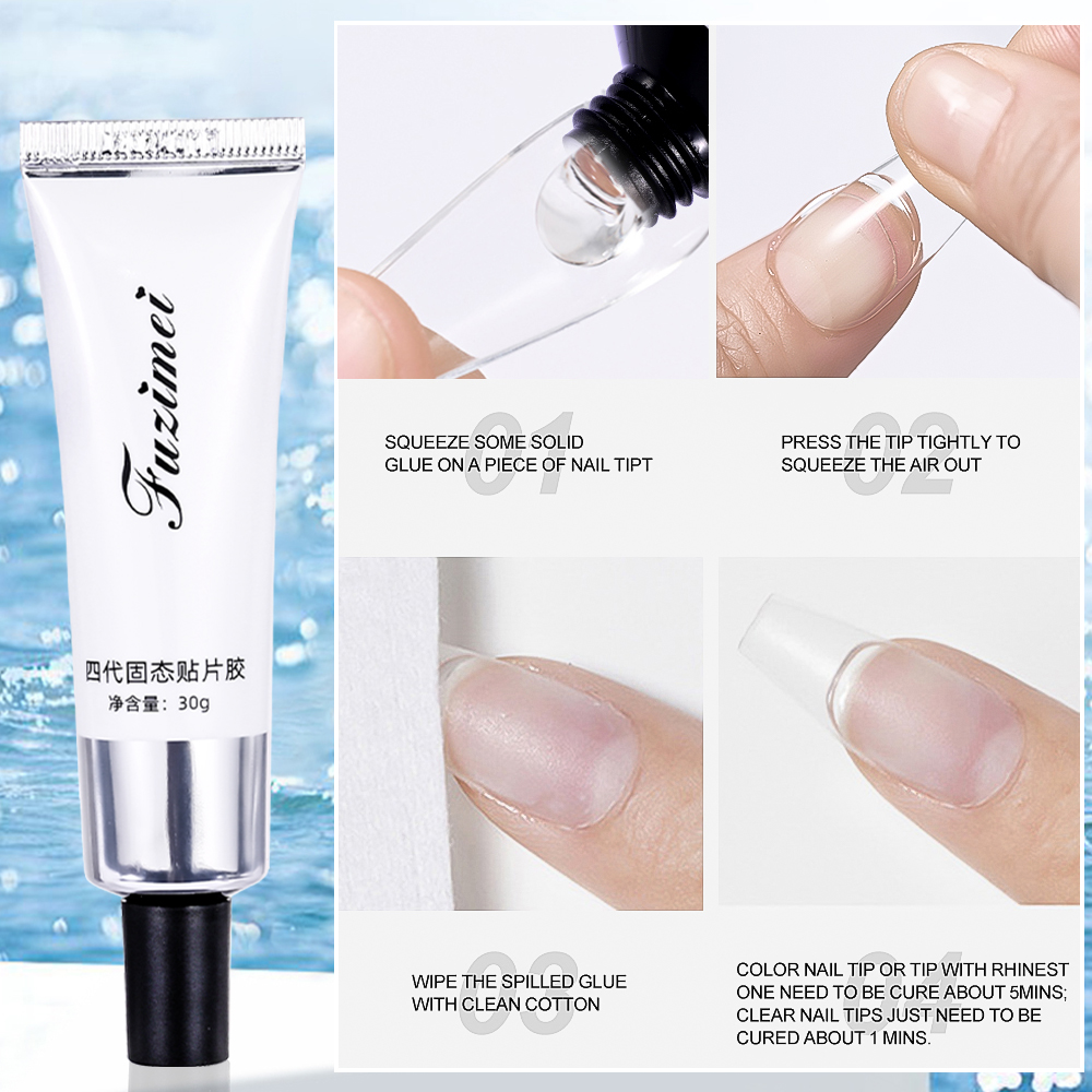 솔리드 소프트 가짜 네일 팁 젤, 초강력 접착 투명 손 - Nail Art Ombre 리뷰 및 가격